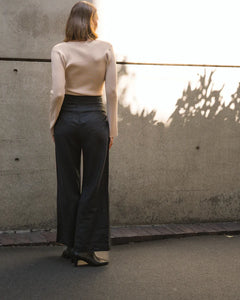 ARCHICO LINEN PANTS - Black