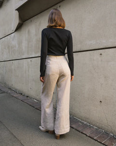 ARCHICO LINEN PANTS - Oatmeal