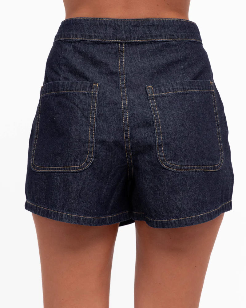 ALMAY DENIM SKORT - Indigo