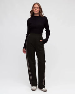 LUCI ELEVATED TRACK PANTS - Black