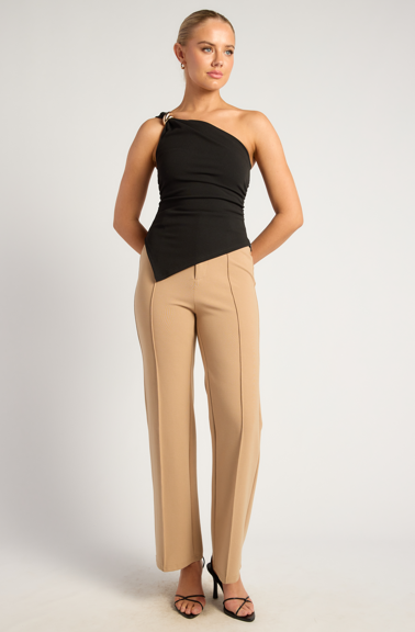 JAYLANI ASYM TOP - Black