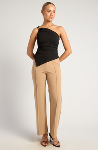 JAYLANI ASYM TOP - Black