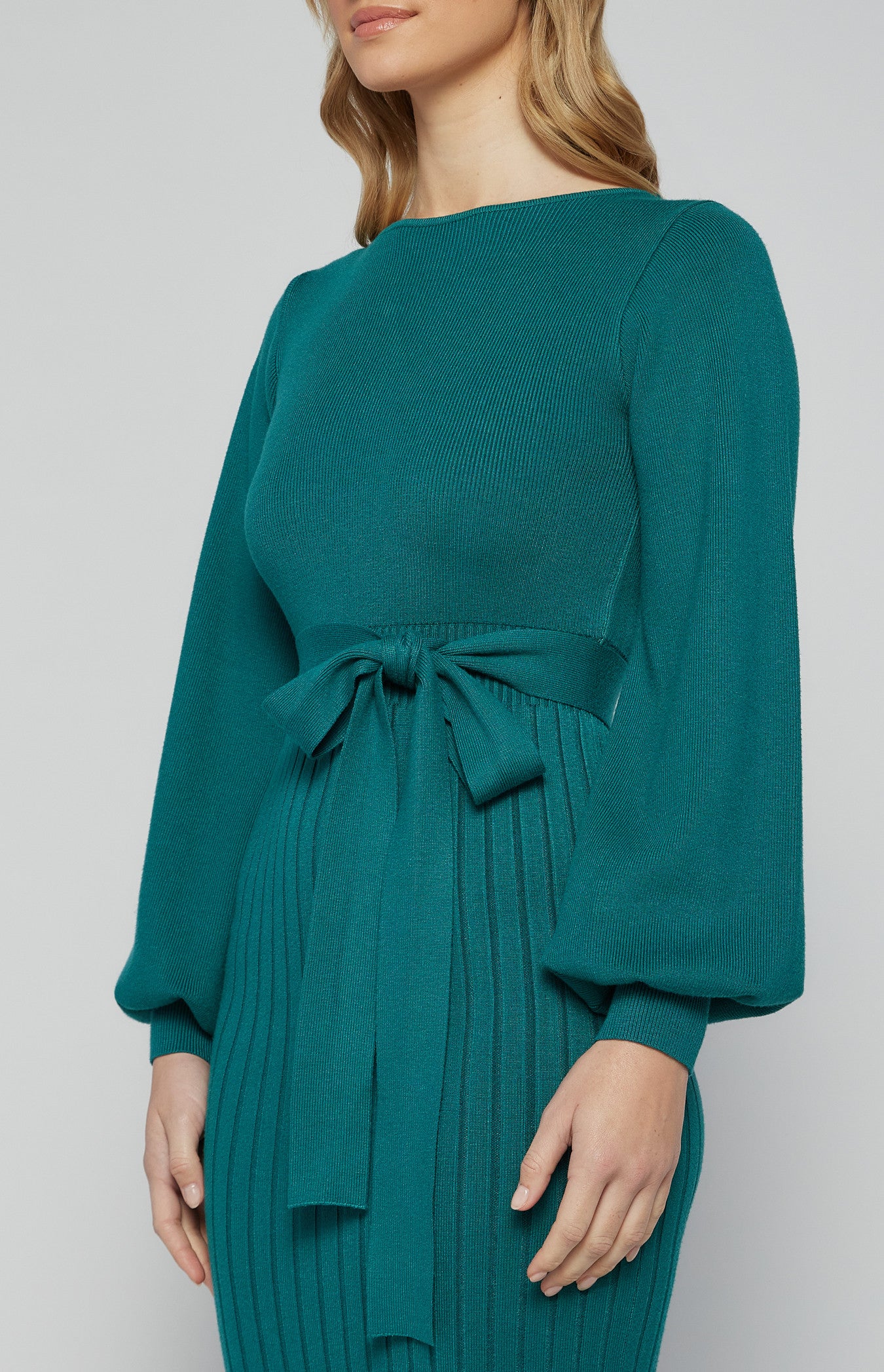 BRIGGS KNITTED DRESS - Teal