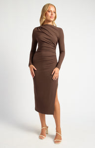 HARLOW DRESS - Espresso