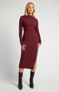HARLOW DRESS - Merlot