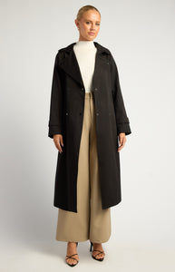 ORELIA TRENCH COAT - Black