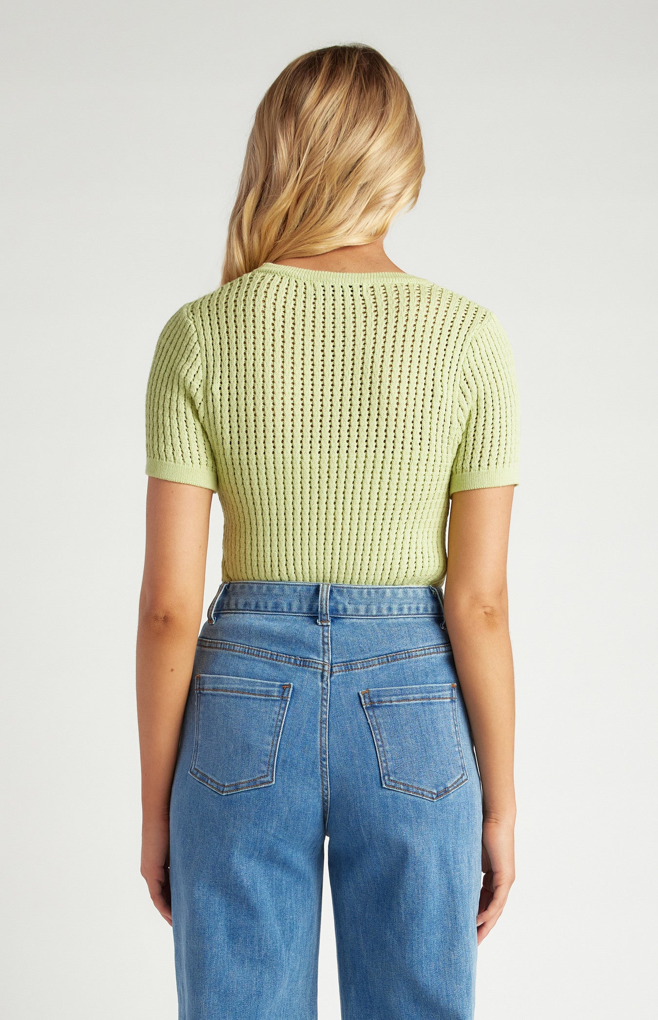 SALMA CROCHET TOP - PISTACHIO