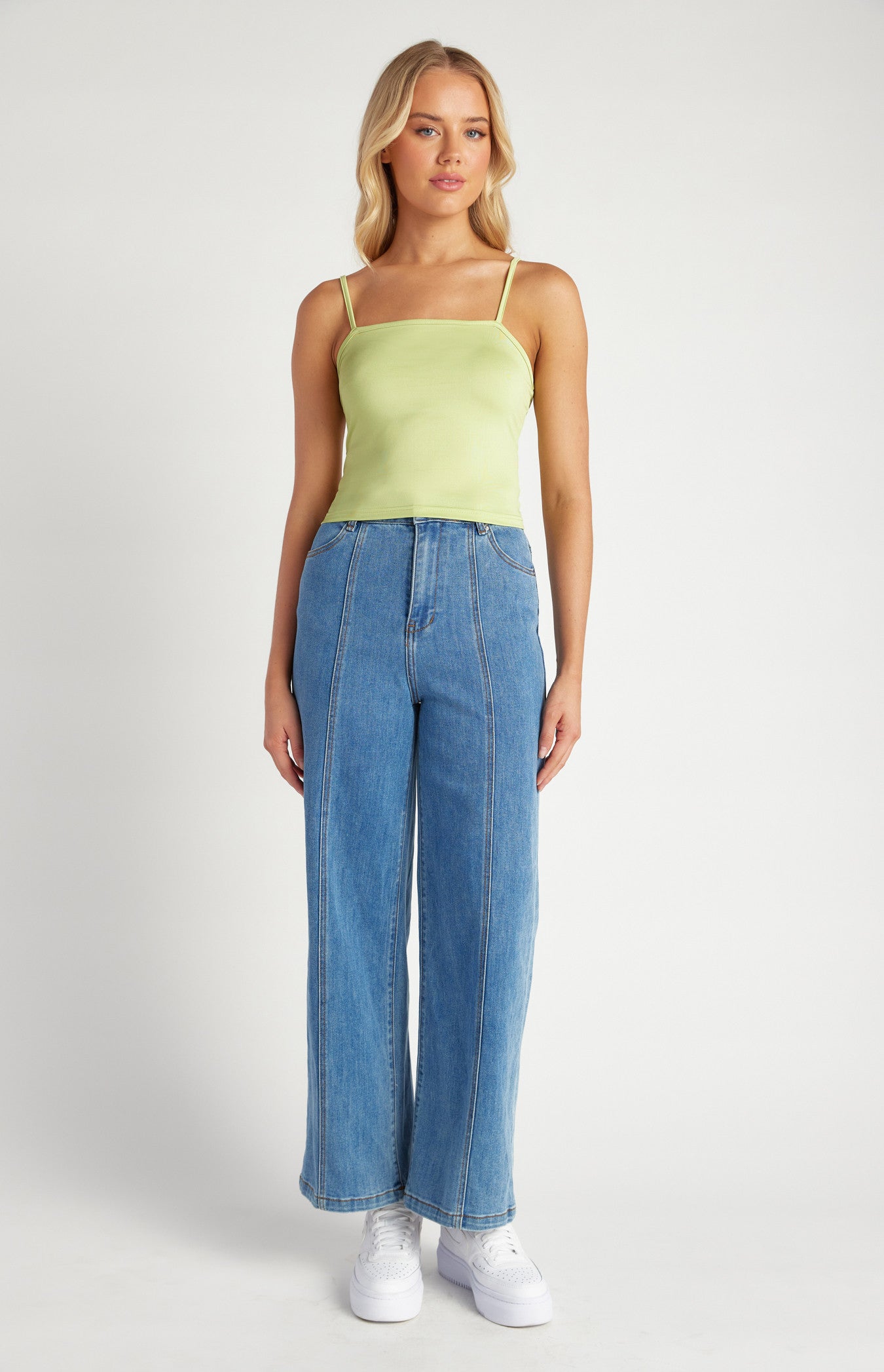 SALMA CROCHET TOP - PISTACHIO