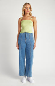 SALMA CROCHET TOP - PISTACHIO