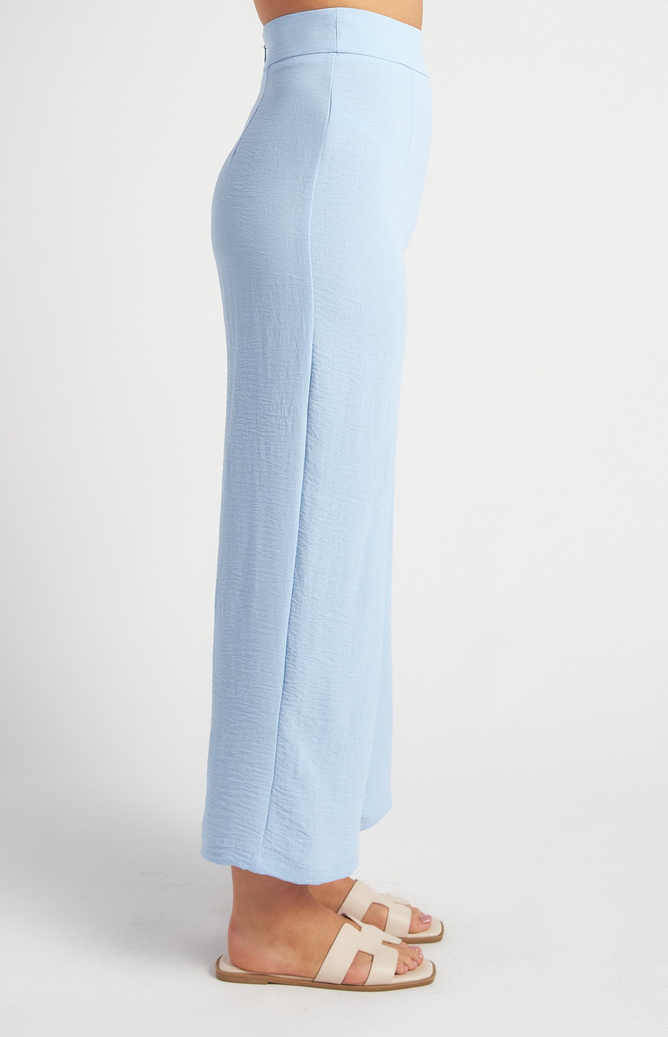 MILEY WIDE LEG PANTS - Pale Blue