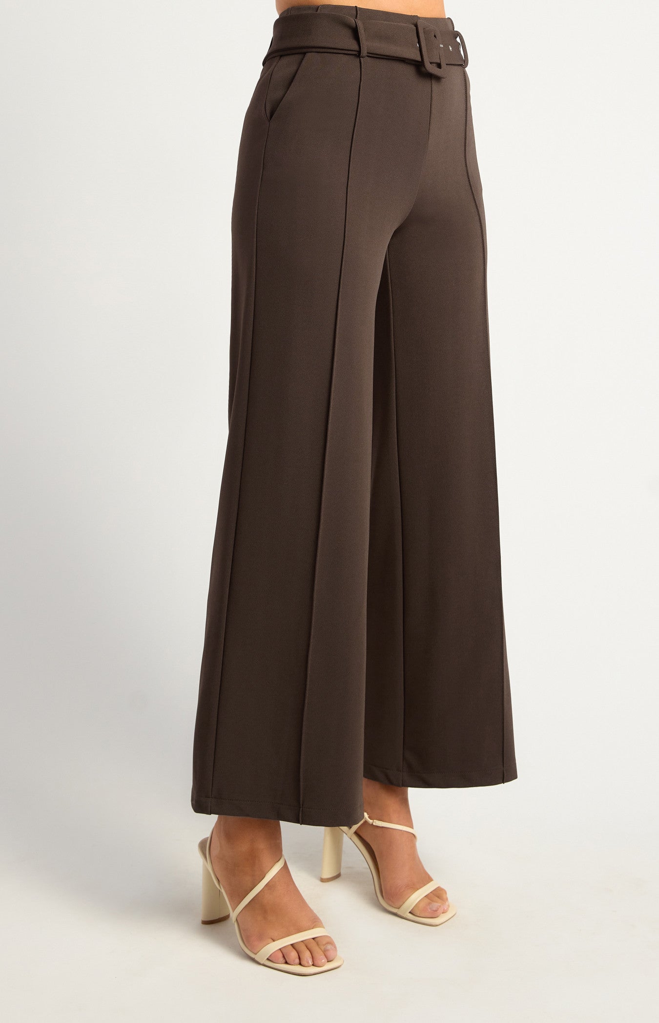 YOKO JERSEY PANT - Espresso