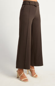 YOKO JERSEY PANT - Espresso
