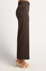 YOKO JERSEY PANT - Espresso