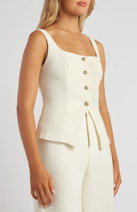ASTRA TWEED SET - White