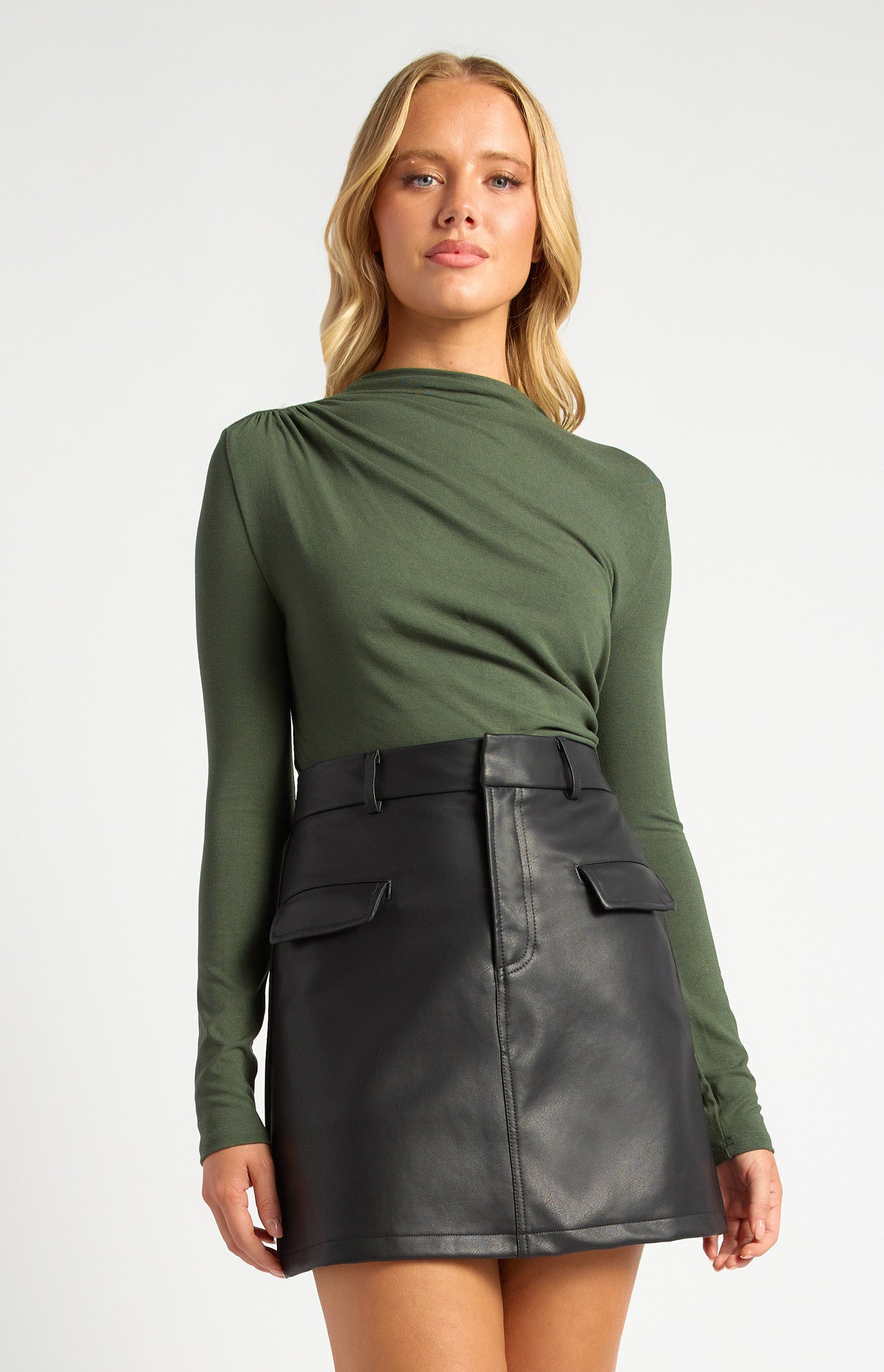 KENSON TOP - Dark Moss