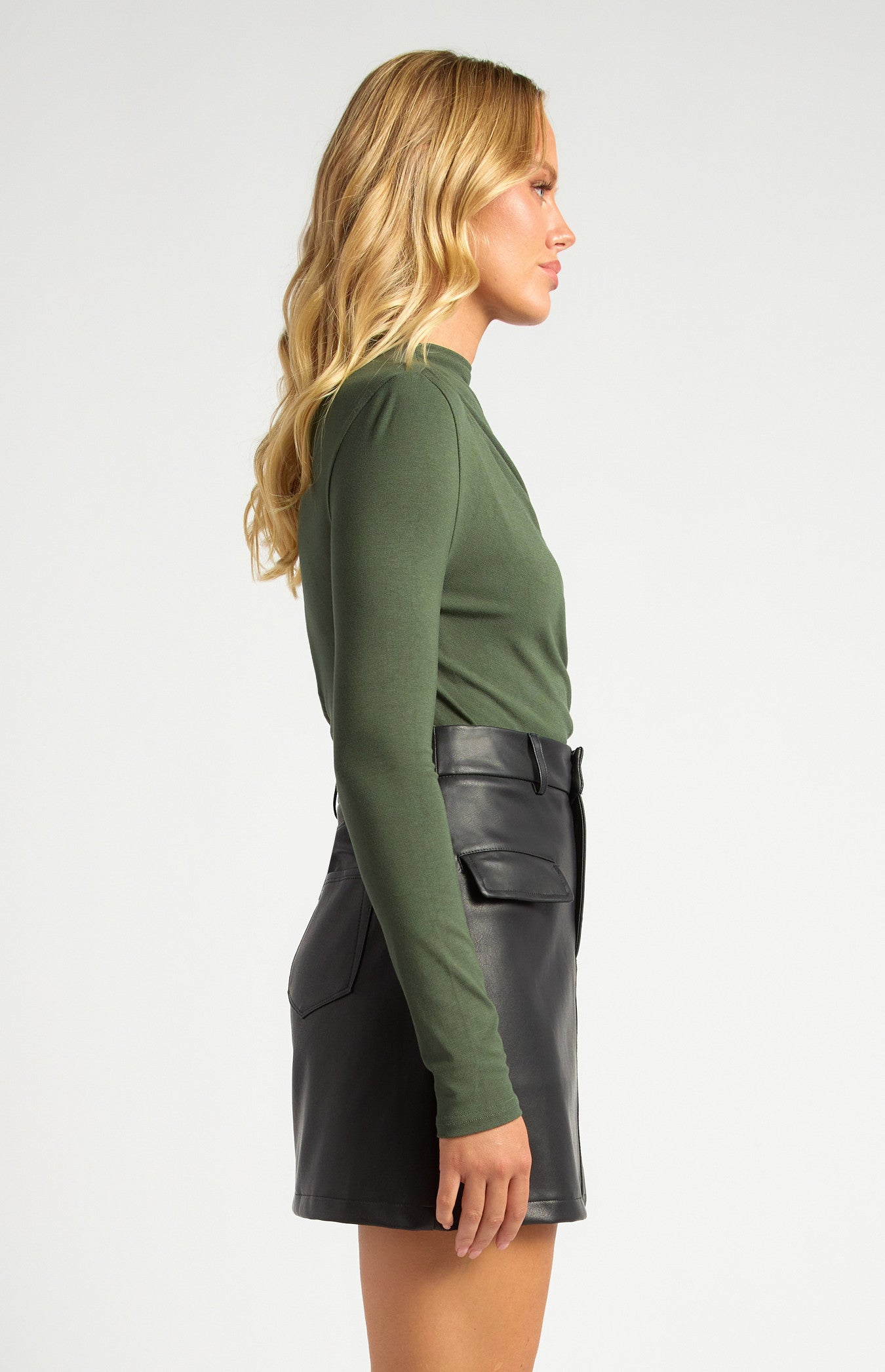 KENSON TOP - Dark Moss