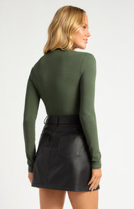 KENSON TOP - Dark Moss