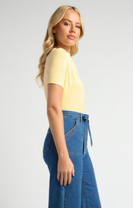 ELLISON TOP - Lemon