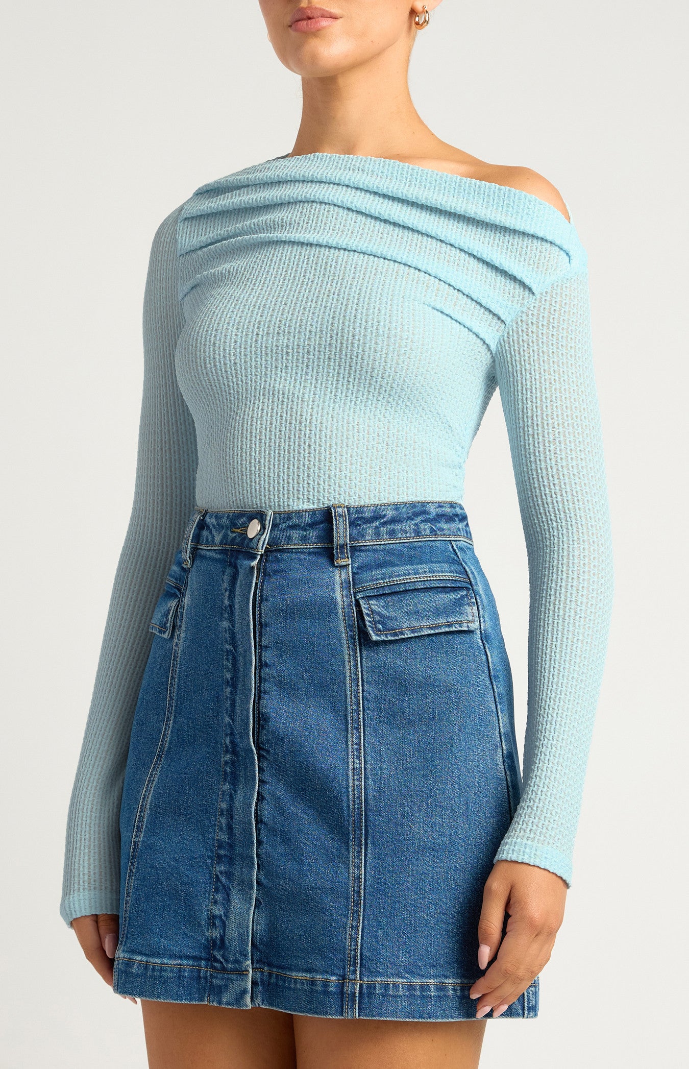 SASKIA TOP - Baby Blue