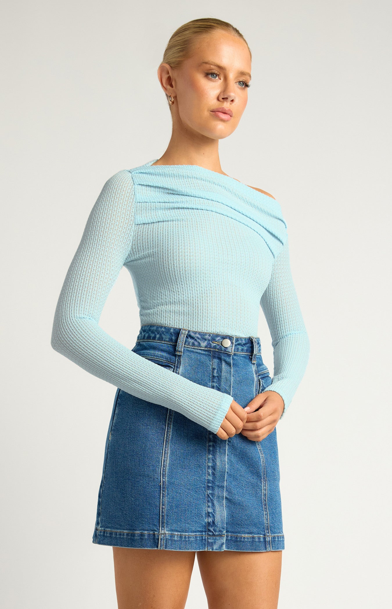 SASKIA TOP - Baby Blue