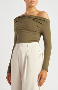 MYKA TOP - Dark Olive