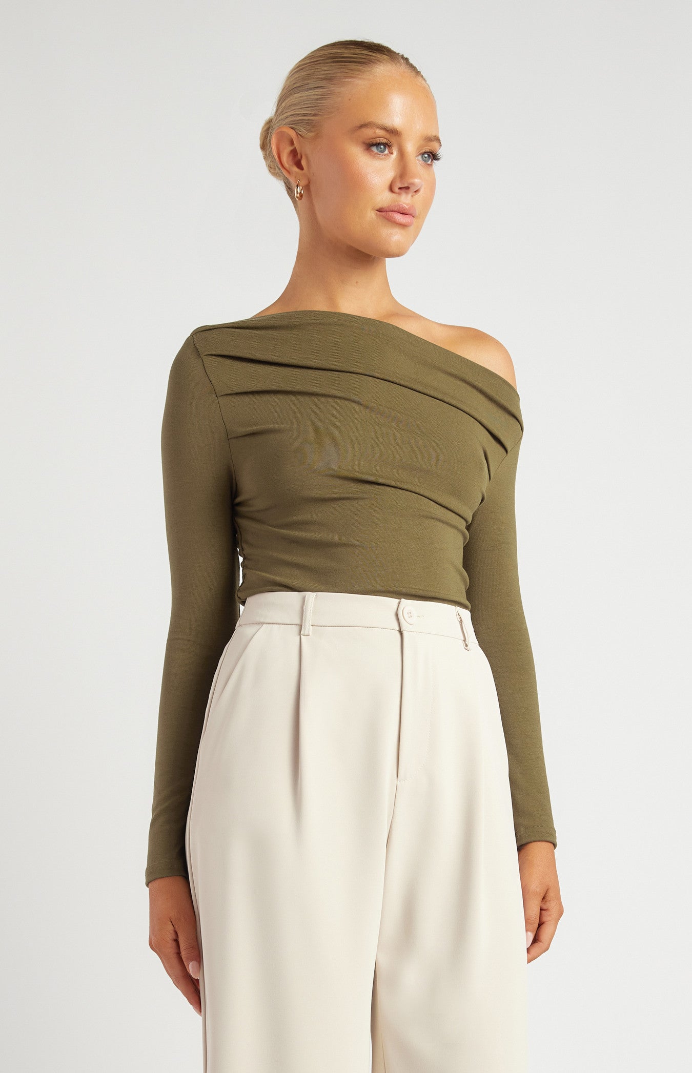 MYKA TOP - Dark Olive