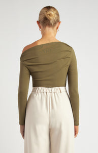 MYKA TOP - Dark Olive