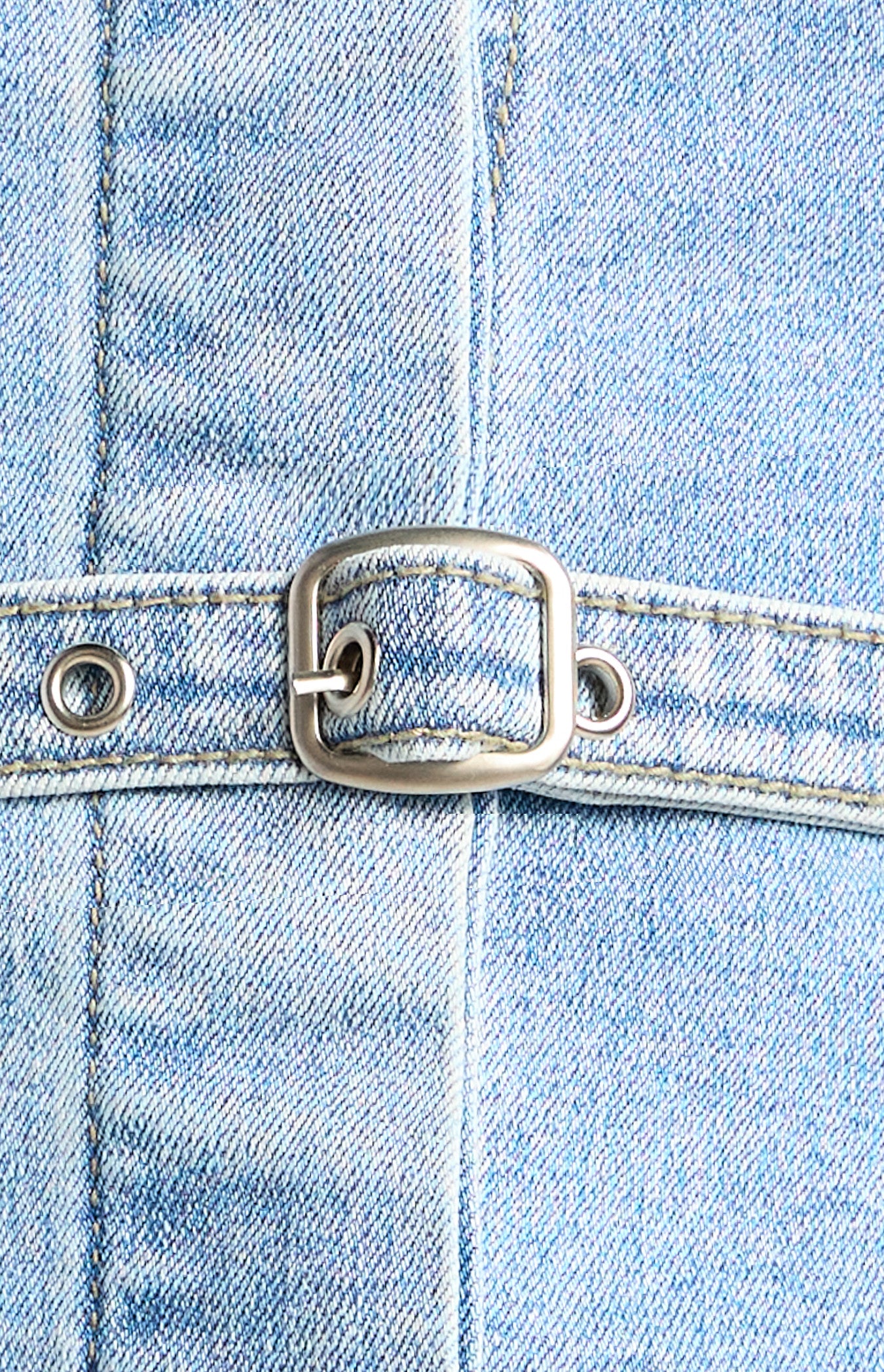 ALIX DENIM STRAPLESS TOP