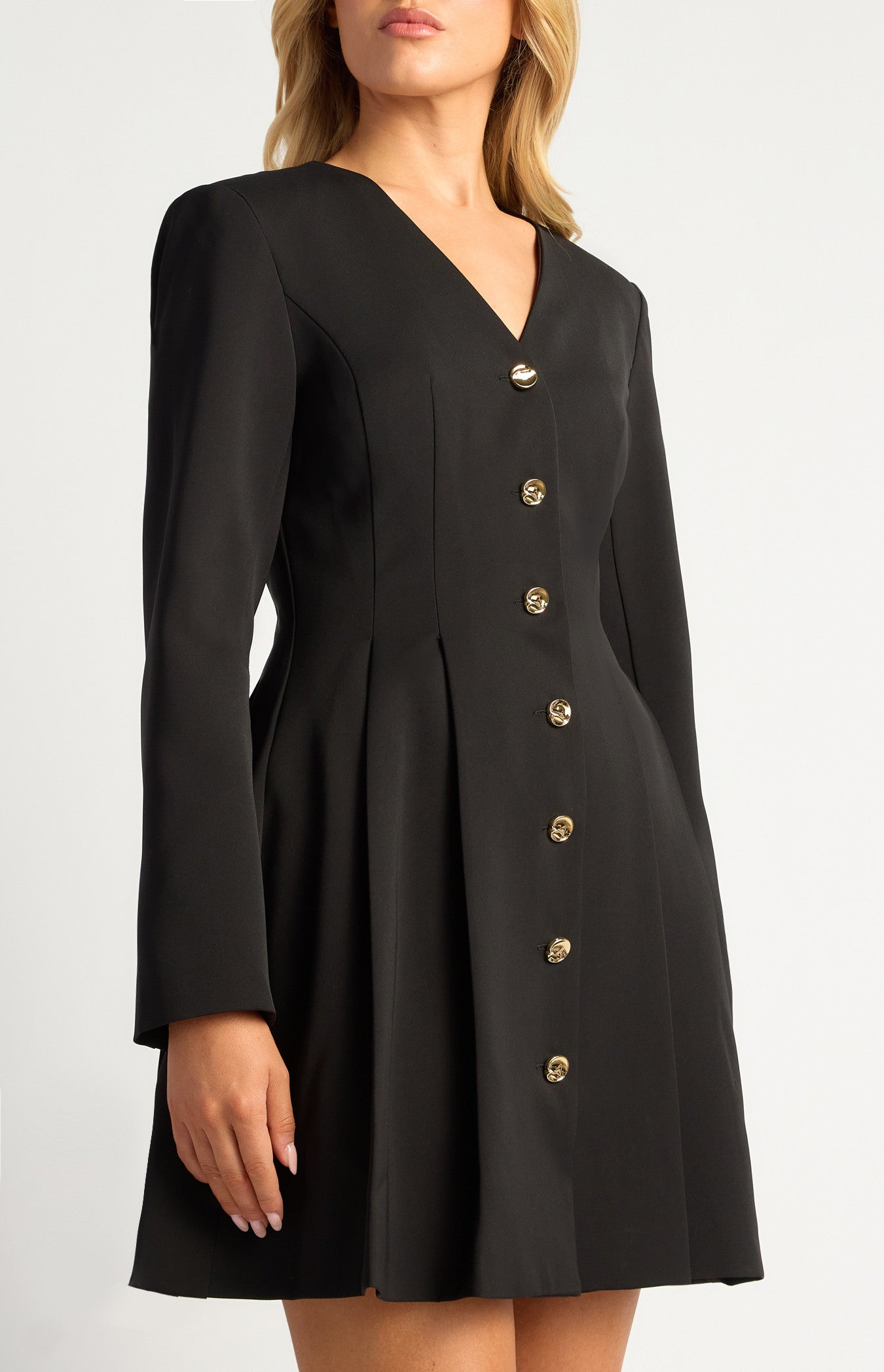 TETRA BLAZER DRESS - Black