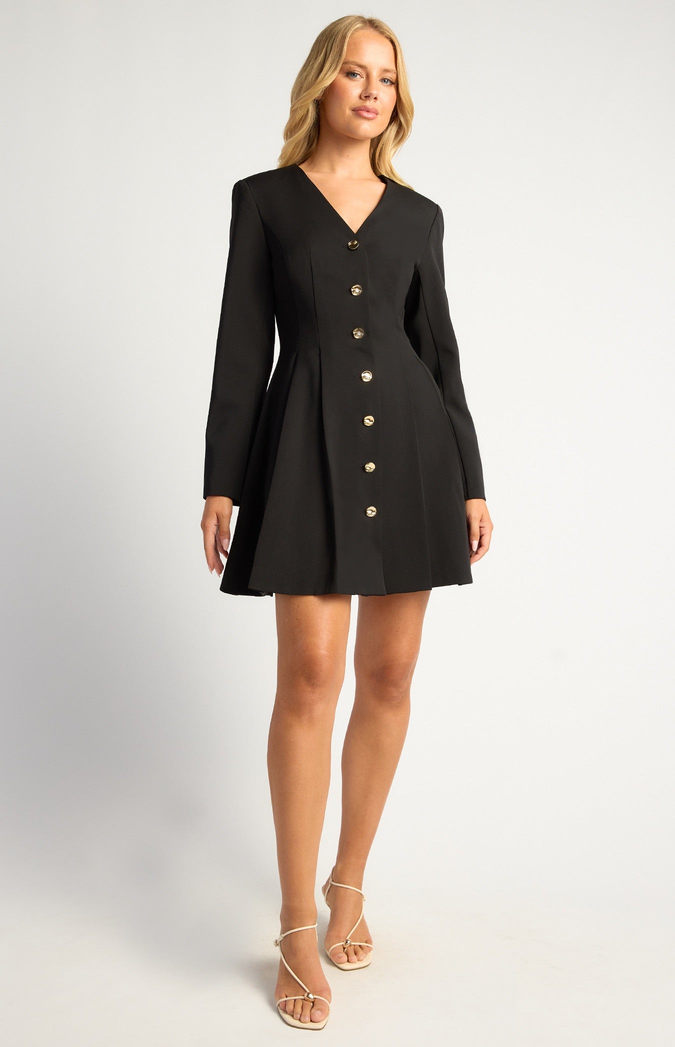 TETRA BLAZER DRESS - Black