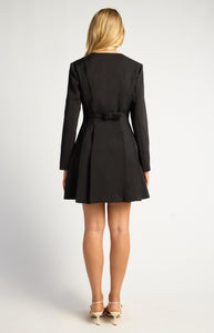 TETRA BLAZER DRESS - Black