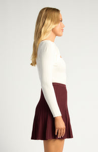 GRACE KNIT TOP - White