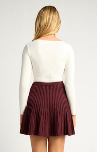 GRACE KNIT TOP - White