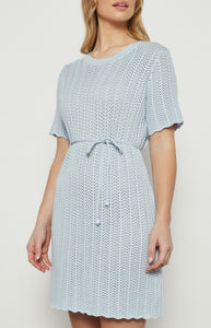 DINA CROCHET DRESS - Blue