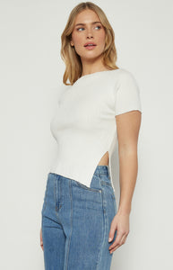RAFAELLA KNIT TOP - White