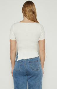 RAFAELLA KNIT TOP - White