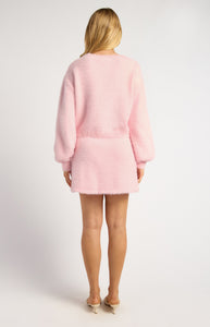 EADIE FLUFFY KNIT SET - Pink