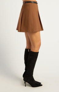 BLYTH MINI SKIRT - Chocolate