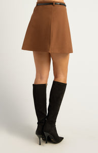 BLYTH MINI SKIRT - Chocolate