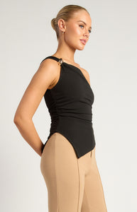 JAYLANI ASYM TOP - Black
