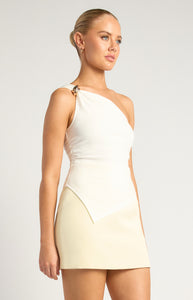 JAYLANI ASYM TOP - White