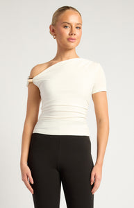 AMARA ASYMMETRIC TOP - White