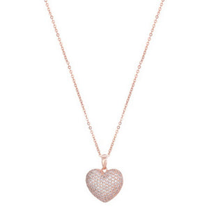 HEART NECKLACE - Rose Gold