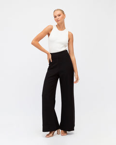 ARCHICO LINEN PANTS - Black